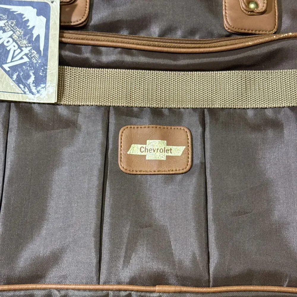 Vintage 1980s Chevrolet St Moritz Kingport Travel Bag Luggage NOS Tag Chevy